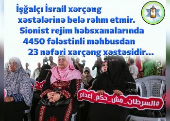 İşğalçı İsrail xərçəng xəstələrinə belə rəhm etmir…