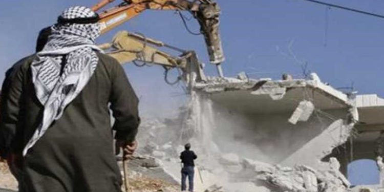 Sionist hərbiçiləri Ən-Nəqbdə fələstinlilərə məxsus 5 evi dağıdıblar