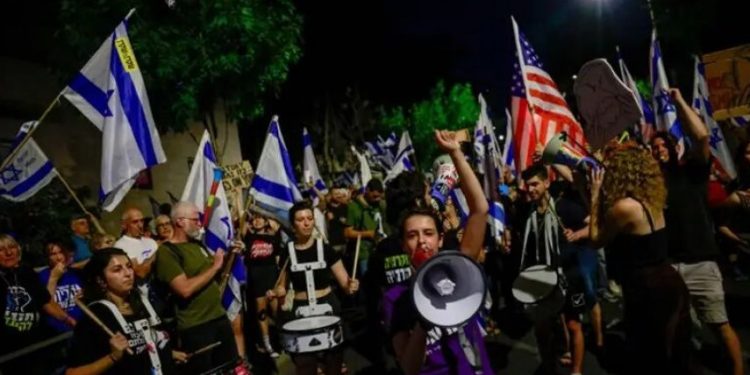 Netanyahu kabinetinə qarşı etirazların 36-cı həftəsi