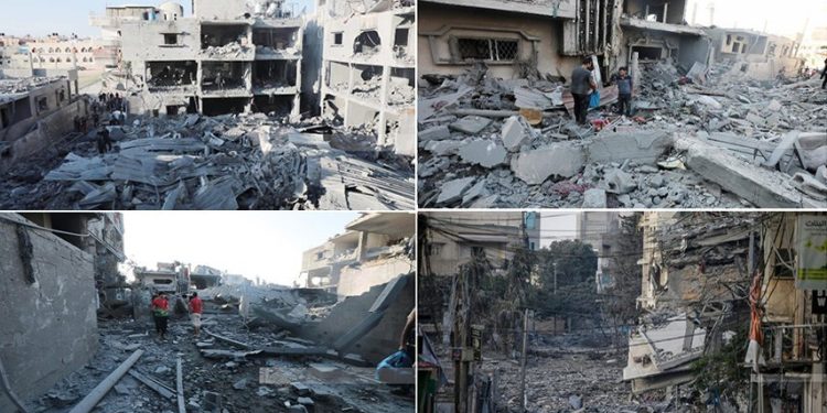 Sionist qırıcılarının Xan Yunisə olan dünənki hücumunda 19 fələstinlinin şəhadəti