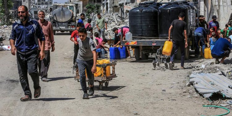 İsrailli işğalçıların əli ilə Xan Yunisdəki su quyularının 70%-nin məhv edilməsi