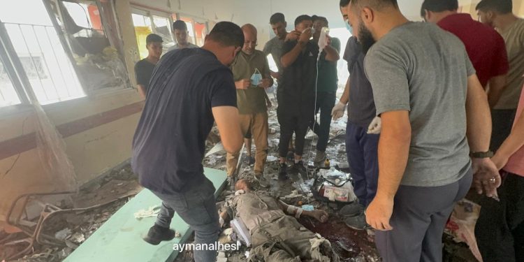 İsrail rejimi Qəzzədə növbəti bir məktəbi bombalayıb