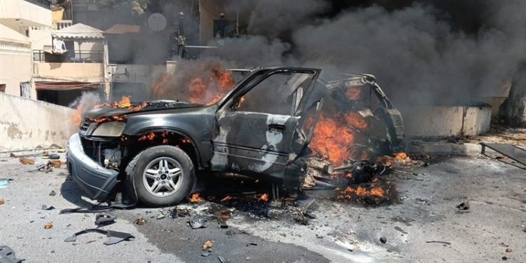 İsrailin Livanda bir avtomobilə dron hücumu