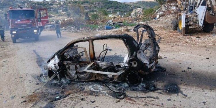 İsrail dronu Livanın Əyta əş-Şəb qəsəbəsində avtomobilə hücum edib