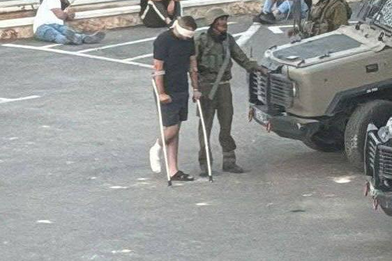 İsrail işğal qüvvələri Beytüllahimin qərbində yerləşən Husan kəndində yaralı fələstinlini həbs edib