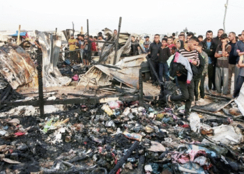 Sionistlərin Qəzzada fələstinli qaçqınların çadırlarına hücumu